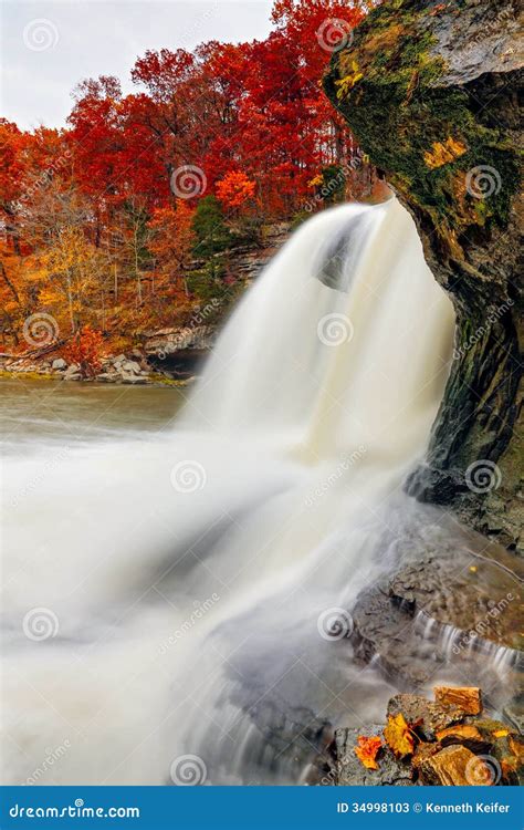 Autumn Whitewater Stock Image Image Of Landscape Exposure 34998103