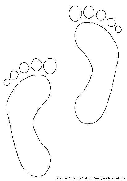 Printable Footprints Coloring Pages