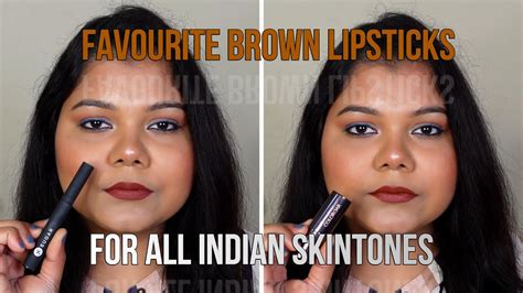 Brown Lipsticks For Indian Skintone Nc30 To Nw44 Deepest Skintone I