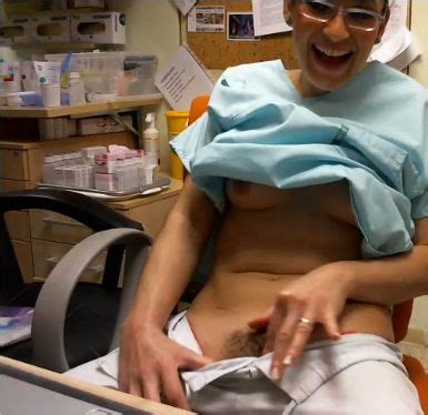 Naked Nurse At Work Cumception