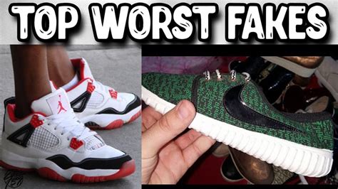 Top 10 Worst Fake Shoes Of All Time Youtube
