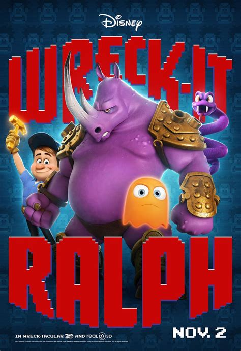 First Character Posters For Disneys Wreck It Ralph