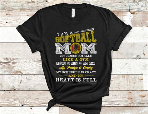 I Am A Softball Mom Printed Shirt Mother S Day Shirt Etsy