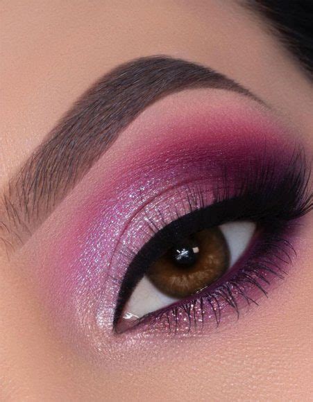 65 Pretty Eye Makeup Looks Purplepink Smokey Eye Shadow