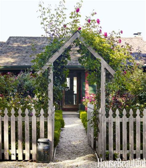 Housebeautiful Wooden Cottage Gate Matthew Murrey Design