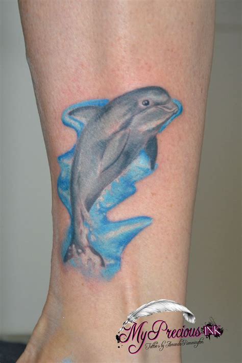 Love eyes flower butterfly dolphin cherry blossoms rose pegasus butterfly tears strawberry peace sign cherries $10 for series of 12 temporary tattoos includes shipping and… Dolphin tattoo fullcolor | Dolphins tattoo, Tattoos, Leg ...