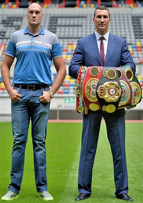 This opens in a new window. How tall is Tyson Fury and Wladimir Klitschko? - Celebrity ...