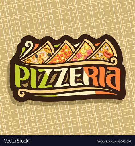 Logo For Italian Pizzeria Royalty Free Vector Image