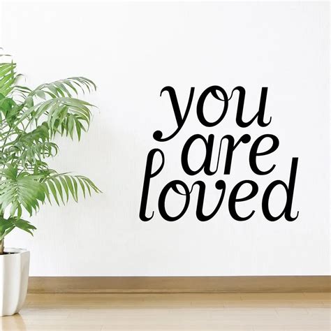 You Are Loved Wall Decals Home Love Wall Stickers Quotes For Living