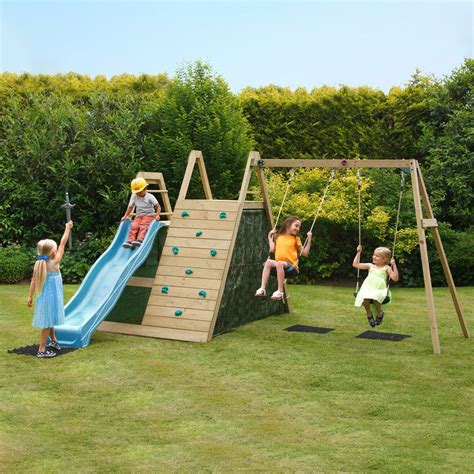 Plum Kids Swing Slide And Climb Wooden Playground Buy Outdoor Playsets