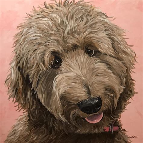 Goldendoodle Art Print Canvas Or Archival Paper Options Etsy