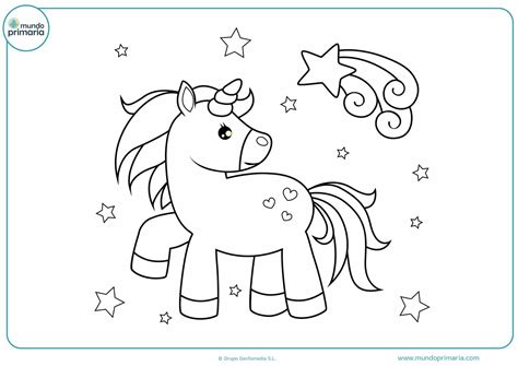 Dibujos de unicornios para Colorear - Mundo Primaria