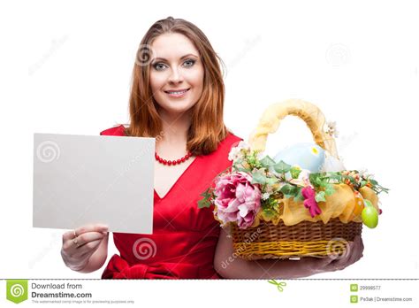 Cheerful Easter Woman Stock Image Image Of Positivity 29998577