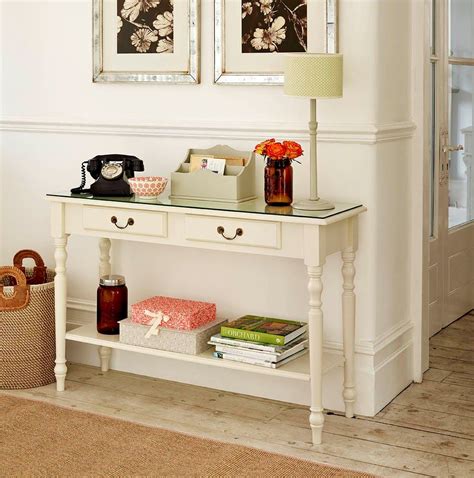 Furniture Contemporary Narrow Console Table For Entryway Decoration
