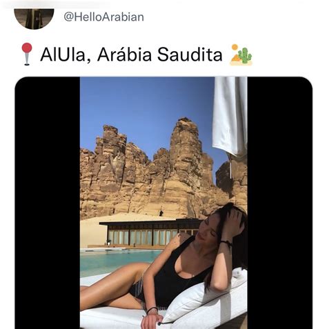 Danah Almayouf On Twitter عارضه مانعرف وش جنسيتها بس الاكيد انها مش سعوديه تستمتع في العلا