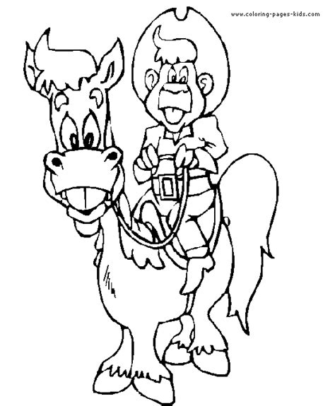 Free printable camel coloring pages for your naughty kid. Cowboy color page - Coloring pages for kids ...