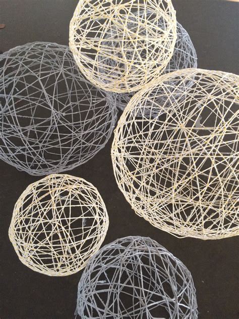 Twine Art Orbs Balloons Twine Glue Go Diy Odds And Hens