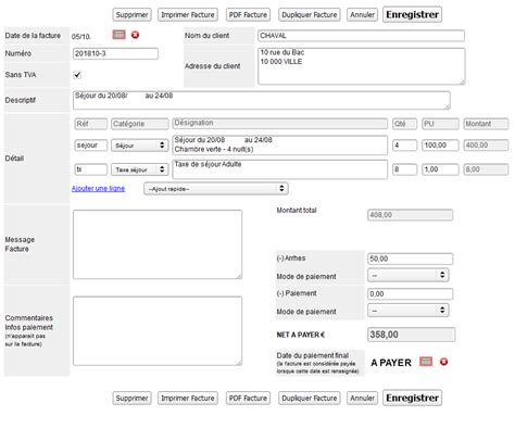 Beau de mod¨le inventaire location meublée excel. Exemple De Facture Pour Meublé De Tourisme - Exemple de ...