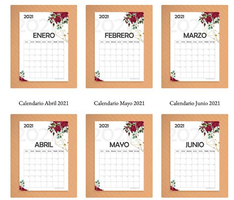 Calendario 2021 Pdf Calendario Para Imprimir Gratis Calendarios