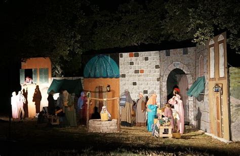 Concordias Drive Thru Nativity Backdrop Christmas Stage Design