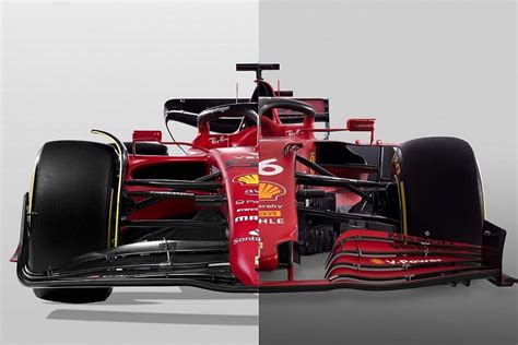 Slide View F1 2022 Ferrari F1 75 Vs Sf21