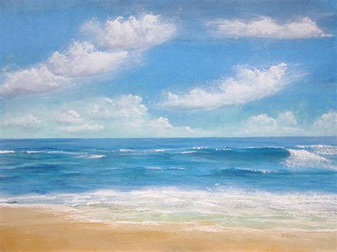 Blue Sea Painting By Jim Romeo Fine Art America