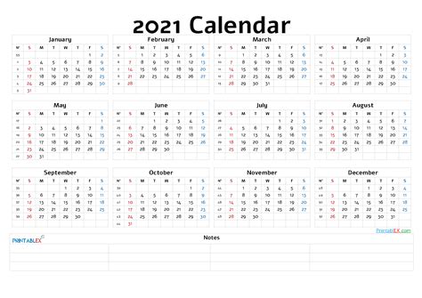2021 Calendar With Week Numbers Printable Uk