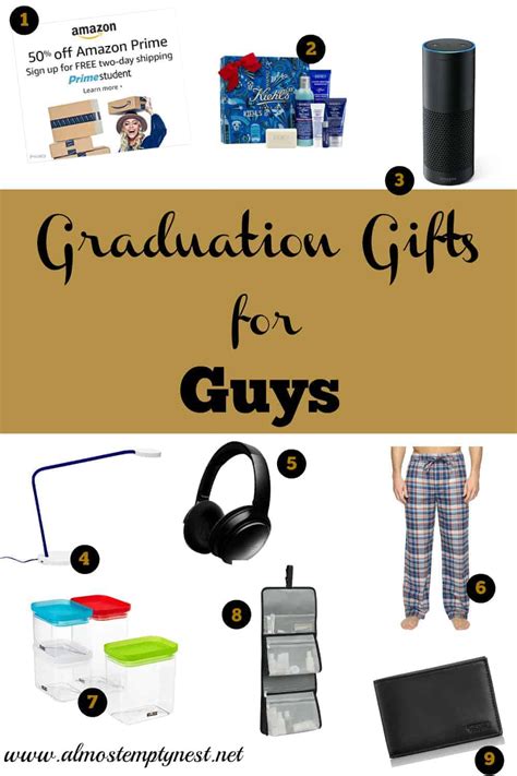 We've gathered 41 graduation gifts — most practical, and some strictly fun — that he'll appreciate. Graduation Gifts for Guys - Almost Empty Nest