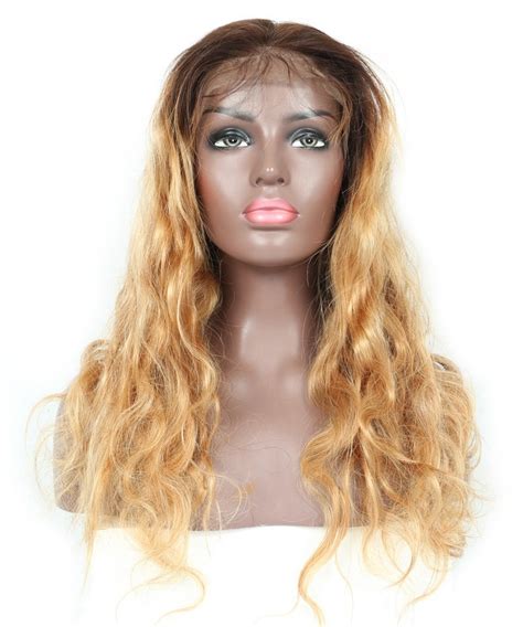 This link is to an external site that may or may not meet accessibility guidelines. Honey Blonde Ombre Wavy Lace Front Human Hair Wigs - Msbuy.com