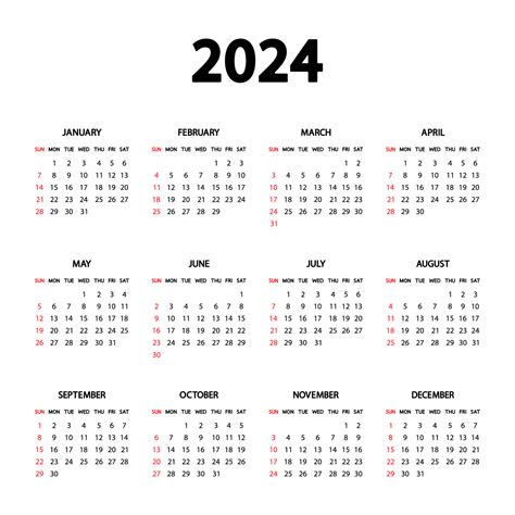 Calendar 2024 Yearly Calendar Templates Free Printable Calendar