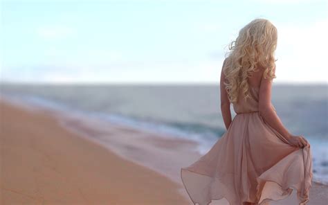 Wallpaper Women Outdoors Model Blonde Sea Sand Beach Fashion