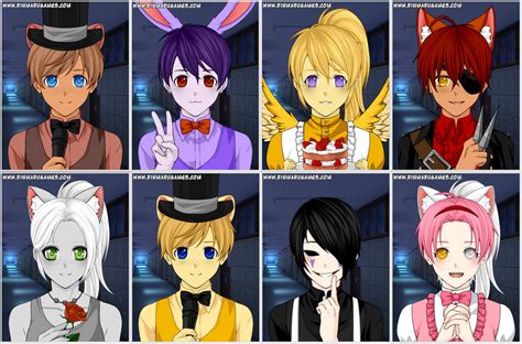 Fnaf As Humans Updated By Rosewolf2022 On Deviantart