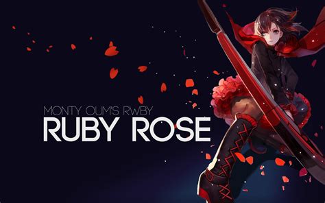 Rwby Ruby Rose Illustration Hd Wallpaper Wallpaper Flare