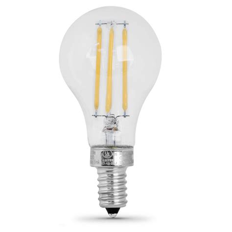 Feit Electric Watt Equivalent A Candelabra Base Dimmable Filament