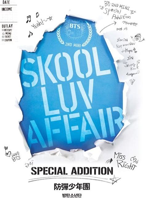 It was released on february 12, 2014, with its title track being 상남자 (boy in bts entered the billboard world digital songs chart for the second time, sending three songs to the list with the lead single 상남자 (boy in luv) charting. Skool Luv Affair (Special Addition) | K-Pop Amino