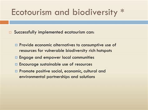 Ppt Preserving Biodiversity Via Ecotourism Powerpoint Presentation