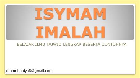 Click on belajar tajwid lengkap & audioapplication icon. Belajar Hukum Ilmu Tajwid Bacaan ISYMAM dan IMALAH Lengkap ...