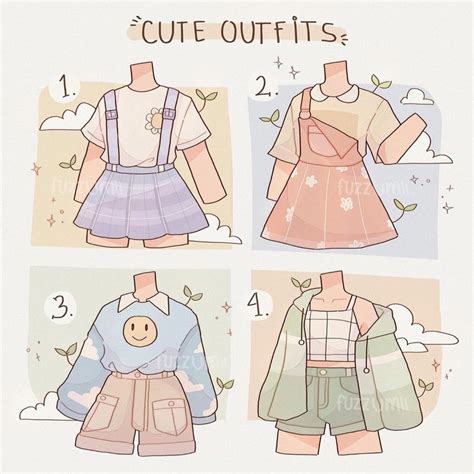 Kawaii Outfits Cartoon Outfits Drawing Anime Clothes Clothing Design