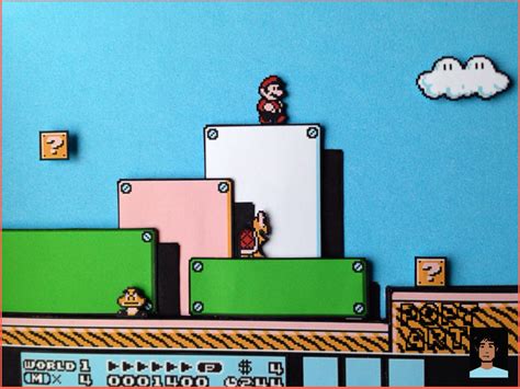 Super Mario Bros. 3 (multi-layered "3D" artwork) NES on Storenvy