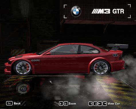 The road car's performance is inferior to its race counterpart and therefore not suitable for competing against the fastest cars in the game. BAD-ASS :) BMW M3 GTR by mrvnvry530 | Need For Speed Most Wanted | NFSCars