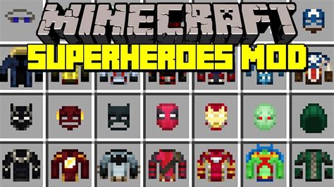 Minecraft Ultimate Superheroes Mod Justice League Vs The Avengers