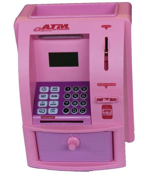 Scrazy Plastic Atm Machine Toy Pink Buy Scrazy Plastic Atm Machine