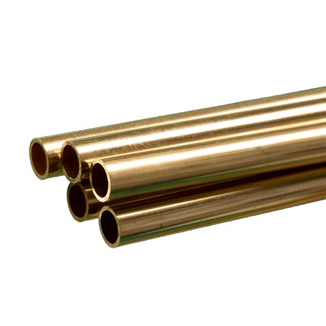 Round Brass Tube 14 Od X 0029 Wall X 36 Long 5 Pieces Ksmetals