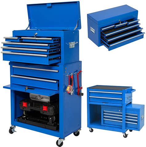 Buy 8 Drawer Rolling Tool Chest Portable Stackable Metal Tool Chest