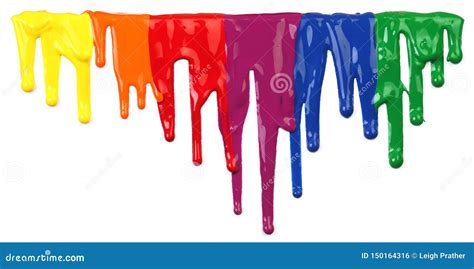 Colorful Paint Dripping Isolated Stock Photo Image Of Purple Liquid
