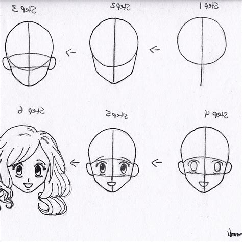 Step By Step Face Anime Girl Drawing Easy Images Gallery