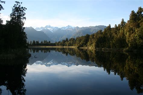 Lake Matheson The Mirror Lake New Zealand Oc 3888x2592 Mirror
