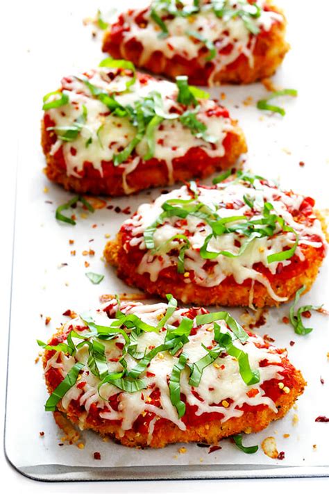It takes about 30 minutes from preheating the oven to getting dinner on the plate, an. Spicy Baked Chicken Parmesan | Gimme Some Oven