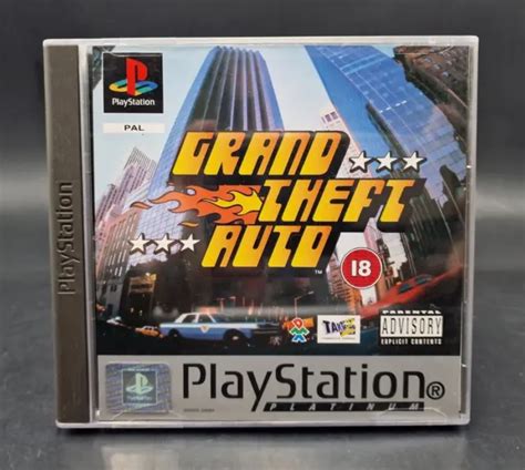 Grand Theft Auto Gta Platinum Sony Playstation 1 Ps1 Complet Pal