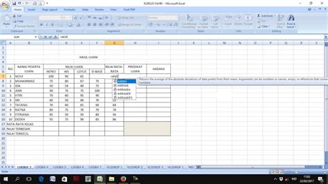 Cara Mencari Nilai Maksimum Di Excel Gambaran